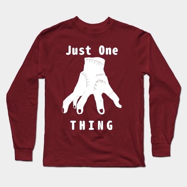 Just One Hand. the name is THING Addams Long Sleeve T-Shirt by abagold